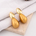 Aretes stud gota con perla gota pin de plata baño 18k