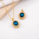 Dije con zirconia micropave y baño 18k