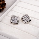 Aretes stud zirconia  baño 18k