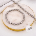 Pulsera premiun con zirconias baño 18k