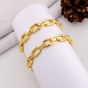 Pulsera tipo aro baño 18k