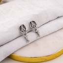 Patente con pin para perlas baño 18k