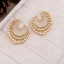 Aretes stud con zirconia baño 18k