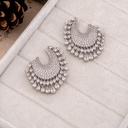 Aretes stud con zirconia baño 18k