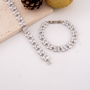 Pulsera con zirconias baño 18k