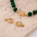 Broche de iman micropave y baño 18k