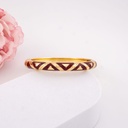 Brazalete esmaltado baño 18k