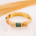 Brazalete esmaltado baño 18k