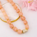 Collar CHUNKY acrilico baño 18k