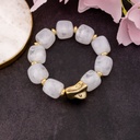 Pulsera elastica CHUNKY acrilico baño 18k