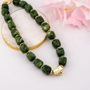 Collar CHUNKY acrilico baño 18k