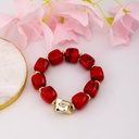 Pulsera elastica CHUNKY acrilico baño 18k