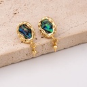 Patente con concha Avalon baño 18k