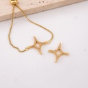 Enlace destello dorado baño 18k