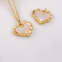 Dije corazon centro madre perla baño 18k