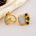 Anillo de barrocas engastados en goldfilled con zirconias