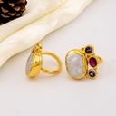 Anillo de barrocas engastados en goldfilled con zirconias