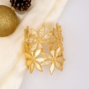 Brazalete de flores baño 18k