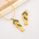 Dije San Judas con zirconias baño 18k