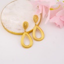 Aretes colgantes de gota acero inoxidable