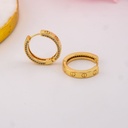 Argollas con zirconias baño 18k