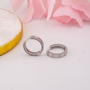 Argollas con zirconias baño 18k