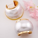 Brazalete CHUNKY doble solido baño 18k