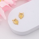 Dijes para rosario VIRGEN con zirconias y baño 18k