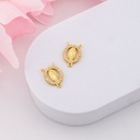 Dijes para rosario VIRGEN GUADALUPE con zirconias y baño 18k