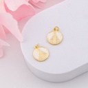 Dije redondo VIRGEN SUYAPA esmaltado baño 18k