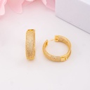 Argollas con zirconias baño 18k