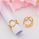 Anillo ajustable solido baño 18k