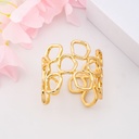 Brazalete ajustable solido baño 18k