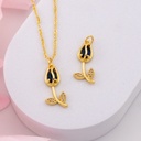 Dije tulipan baño 18k