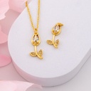 Dije tulipan baño 18k