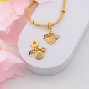 Charm luna, sol y estrella baño 18k