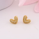 Aretes colgantes de estrellas con zirconias baño 18k