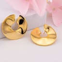 Aretes stud baño 18k