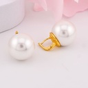 Aretes stud con perlas baño 18k