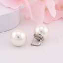 Aretes stud con perlas baño 18k