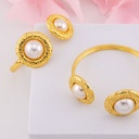 Brazalete con perlas baño 18k