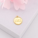 Dije medalla 11:11 baño 18k