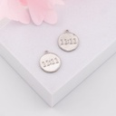 Dije medalla 11:11 baño 18k