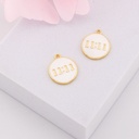 Dije medalla 11:11 baño 18k