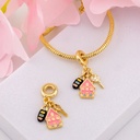 Charm casita baño 18k