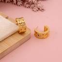 Argollas con zirconias baño 18k