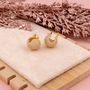 Argollas con zirconias baño 18k