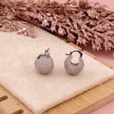 Argollas con zirconias baño 18k