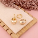 Aretes doble uso baño 18k