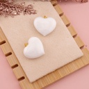 Dije de corazon de resina baño 18k